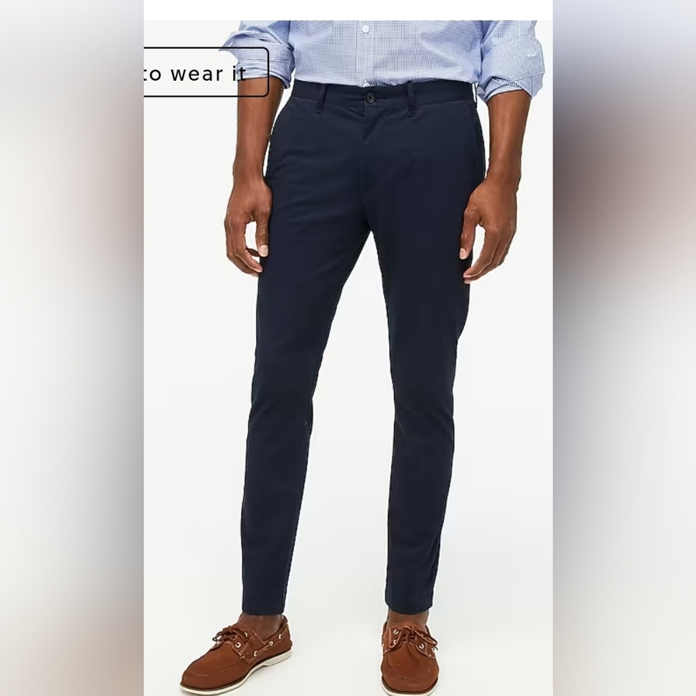 J.Crew Navy skinny chino pants 36x32